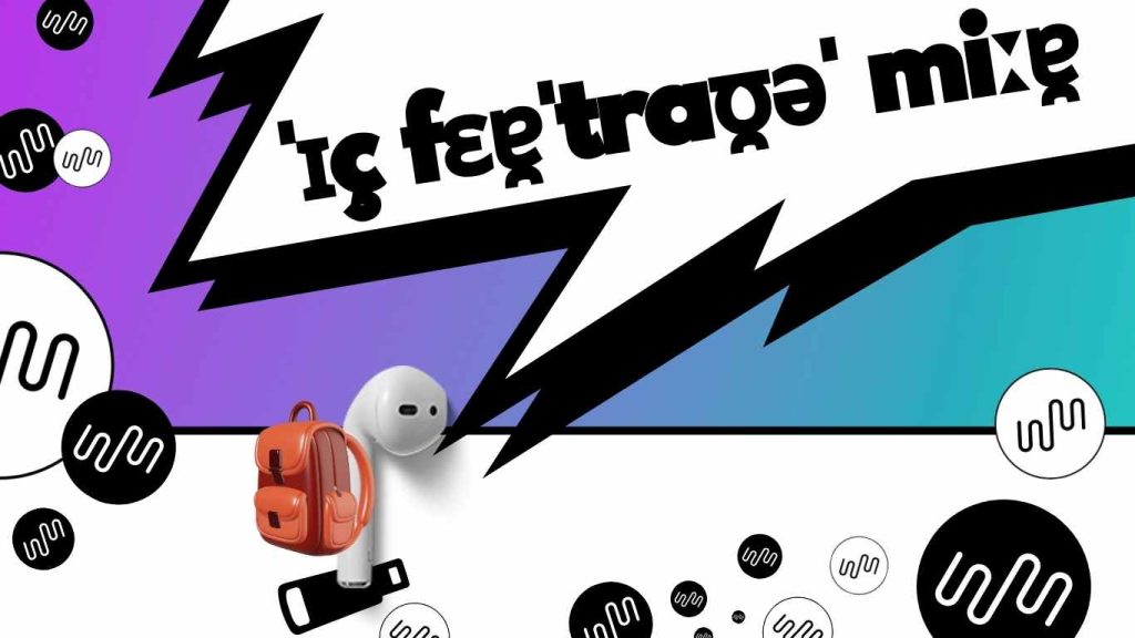 Fragen an die Verbindung als Chance in der Eltern-Kind-Kommunikation. - hier als Aussagesatz formuliert: "ich vertraue mir" Ein kabelloser In-Ear-Kopfhörer mit einem orangefarbenen Rucksack steht vor einer Sprechblase mit Lautschrift.